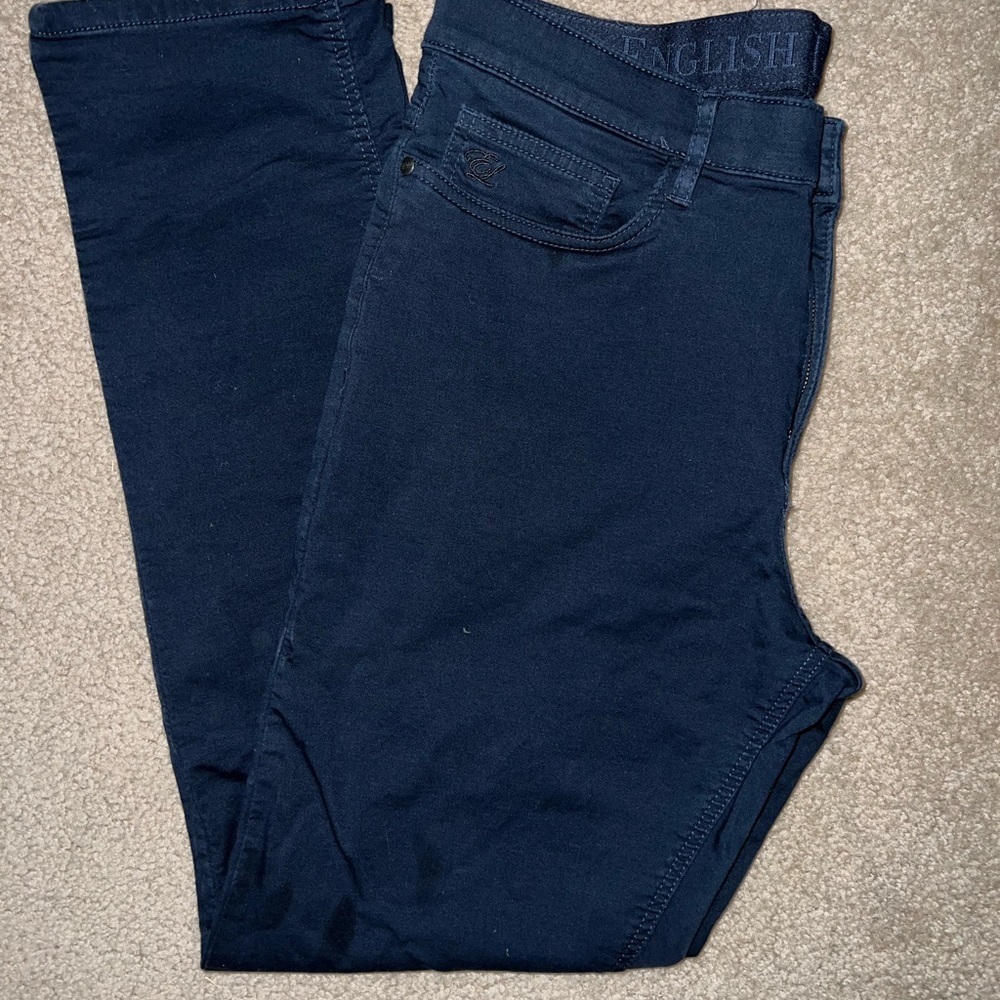 English Laundry Men's Dark Gray Slim Jeans